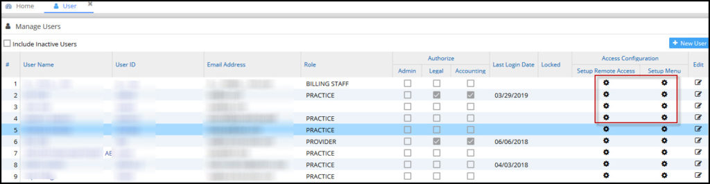AccessConfiguration – PracticeSuite – Help