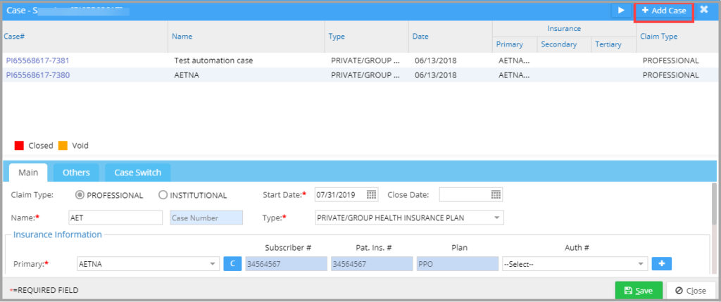 Assign/Create a Case From Scheduler – PracticeSuite – Help