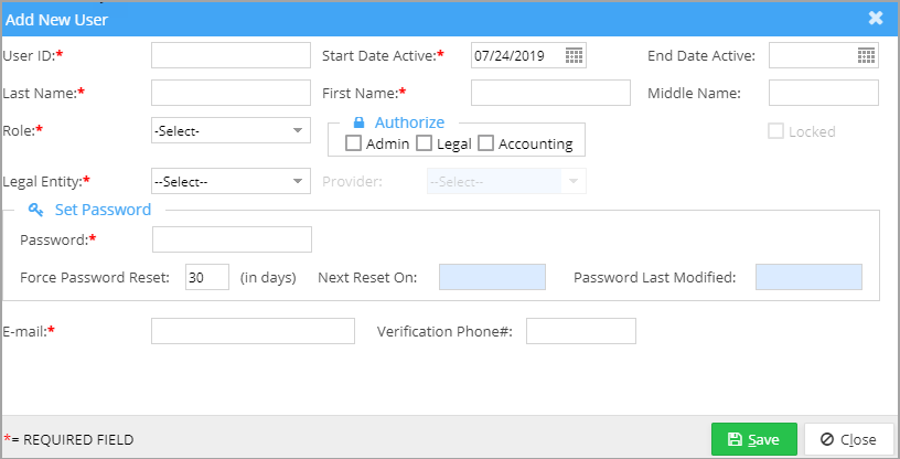 NewUserPage1.1 – PracticeSuite – Help