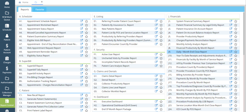 RC home page – PracticeSuite – Help