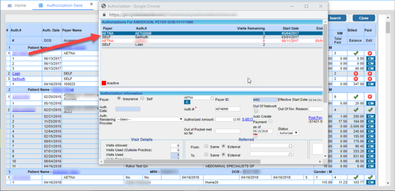 Auth Desk2.5 – PracticeSuite – Help