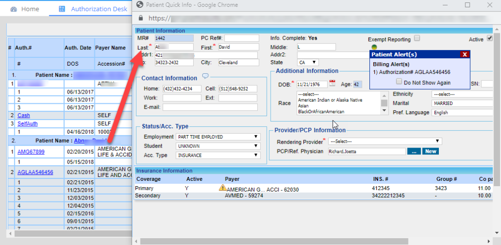 Auth Desk3.3 – PracticeSuite – Help
