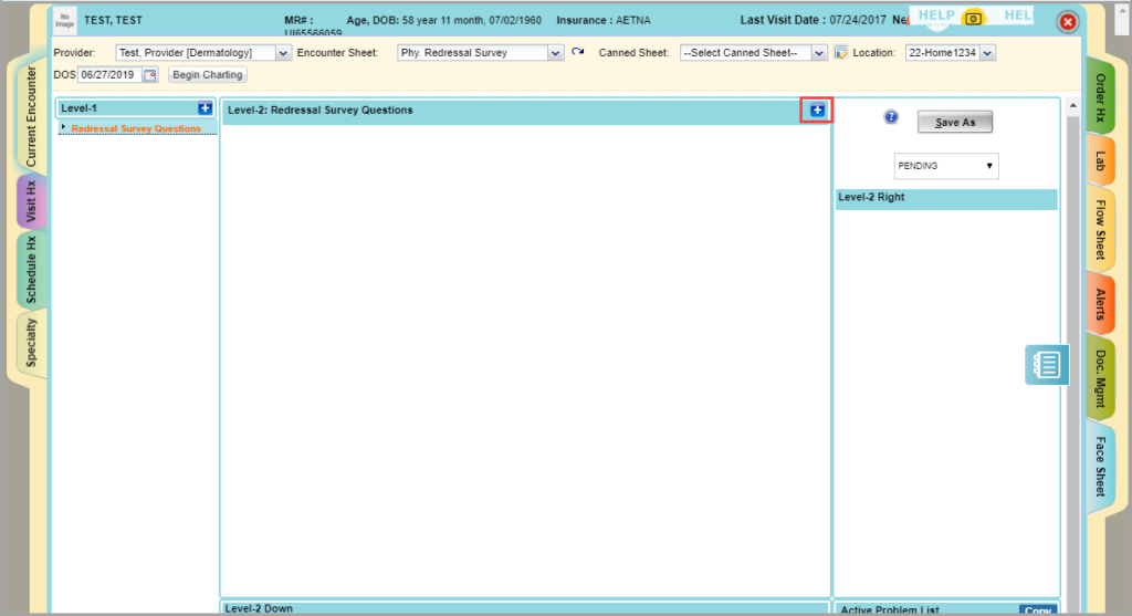 ORM Redressal Survey Questionnaire Configuration – PracticeSuite – Help