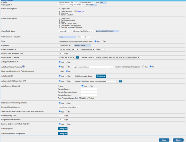 Billing Options – PracticeSuite – Help