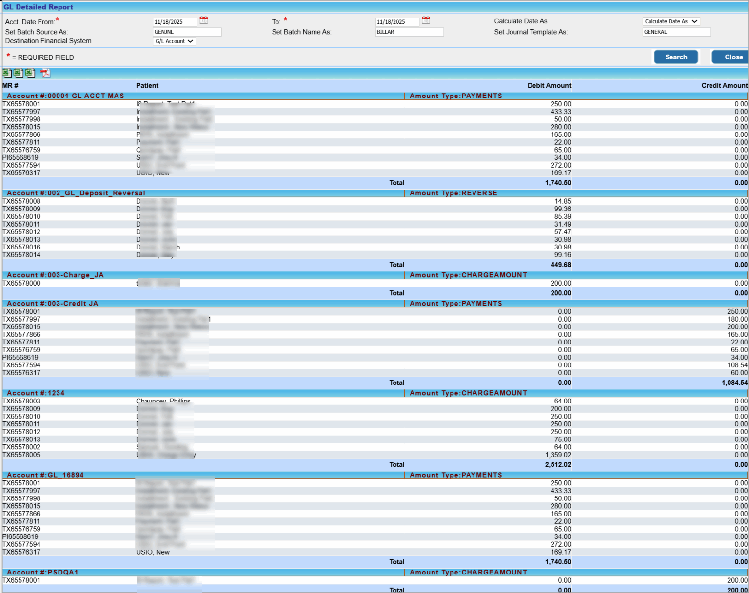 General Ledger (GL) Reports – PracticeSuite – Help