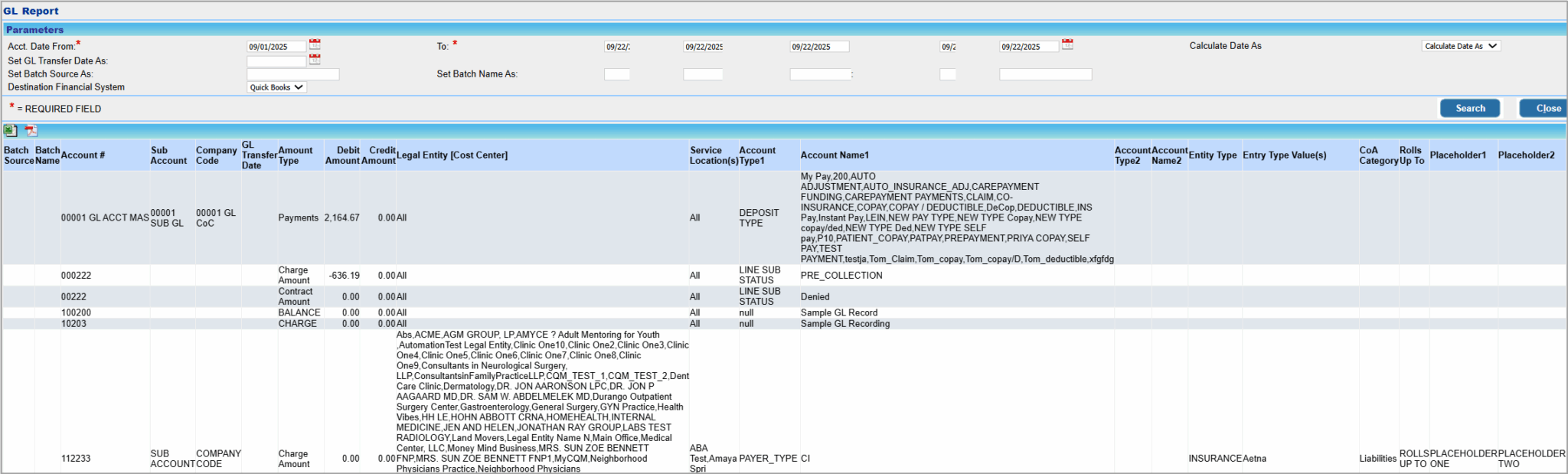 General Ledger (GL) Reports – PracticeSuite – Help