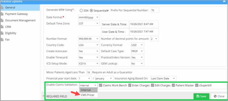 Claims Scrubbing – PracticeSuite – Help