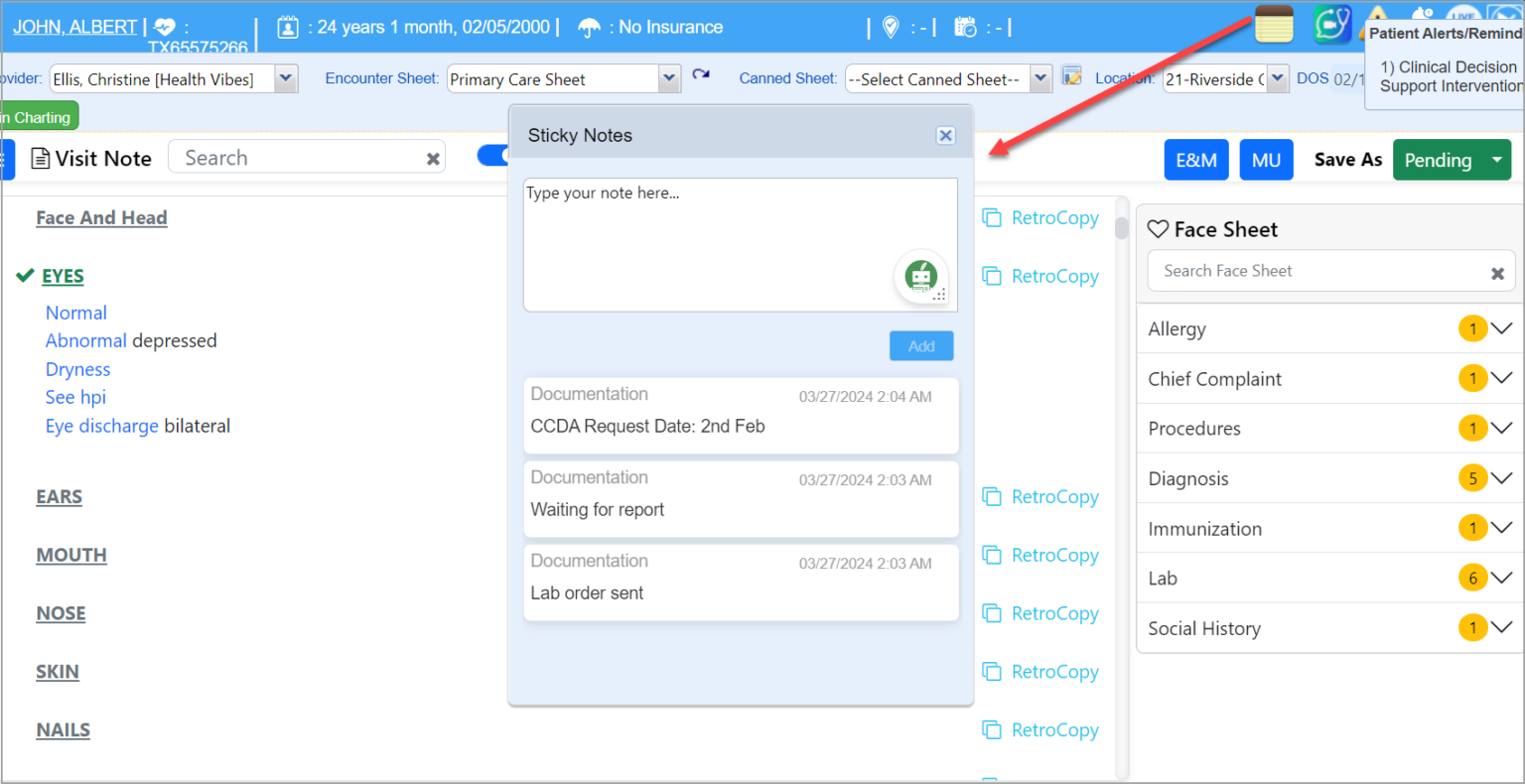 How to Edit, Complete and Delete a Chart Note – PracticeSuite – Help