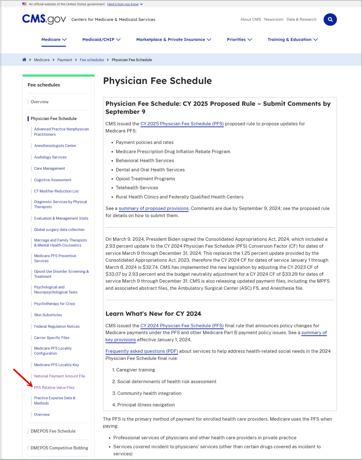 Uploading CMS Fee Schedules – PracticeSuite – Help