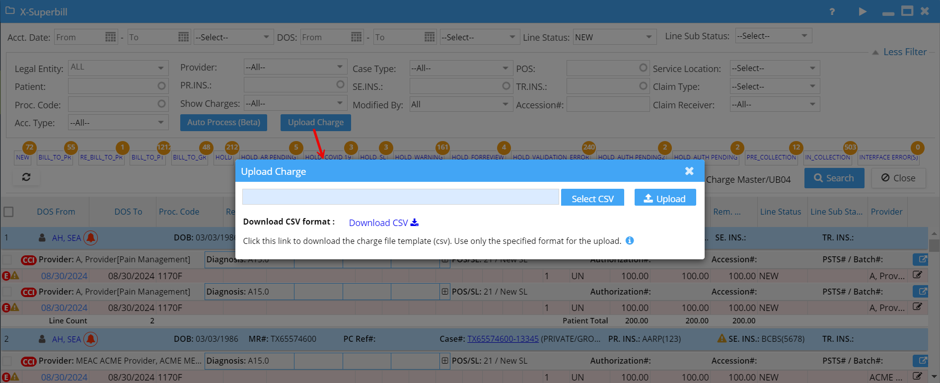 UploadCSVthruXSBSept24 – PracticeSuite – Help