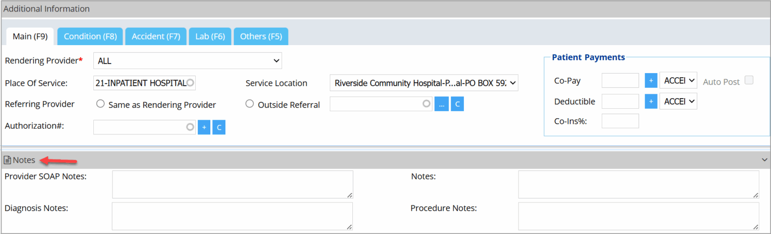 Enter Charges – PracticeSuite – Help