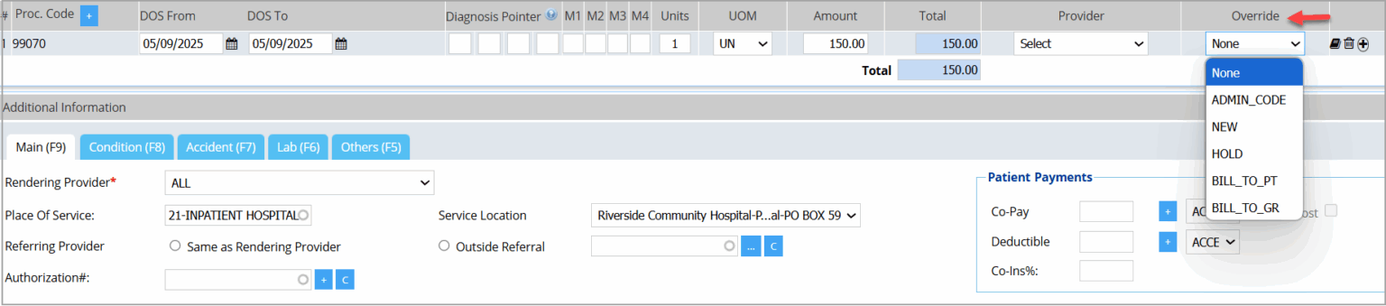Enter Charges – PracticeSuite – Help