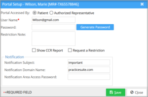 Portal Access – PracticeSuite – Help